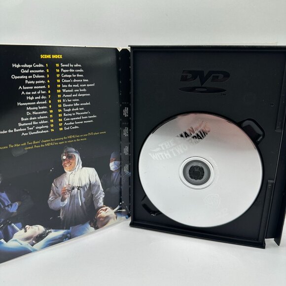 The Man With Two Brains Steve Martin Comedy Classic Warner Bros DVD 1983 - Picture 4 of 4
